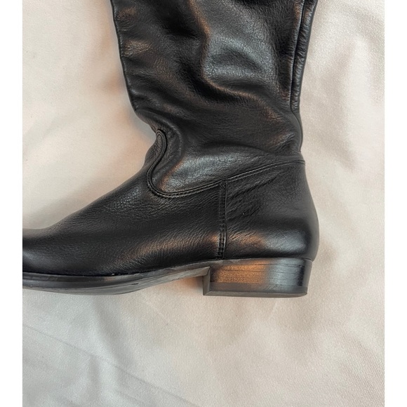 B. makowsky  Women’s Black Leather Over the knees Boots Size: 6 - Picture 11 of 15